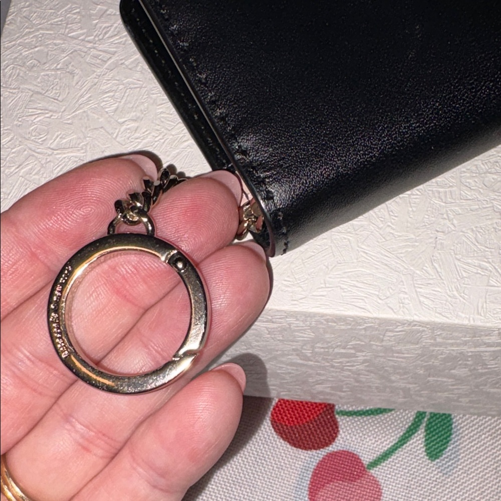 Kate Spade Black Leather Card Holder /Wallet EUC - Picture 5 of 6